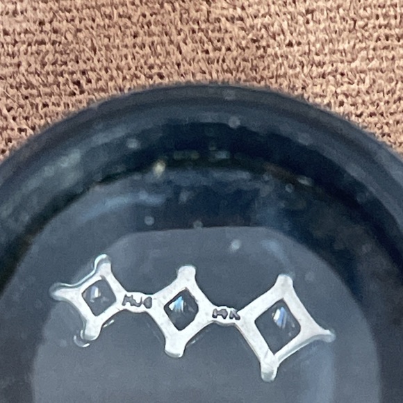 Solid Stamped 14K White Gold Natural Princess Cut Diamond Pendant for Necklace - Picture 5 of 12